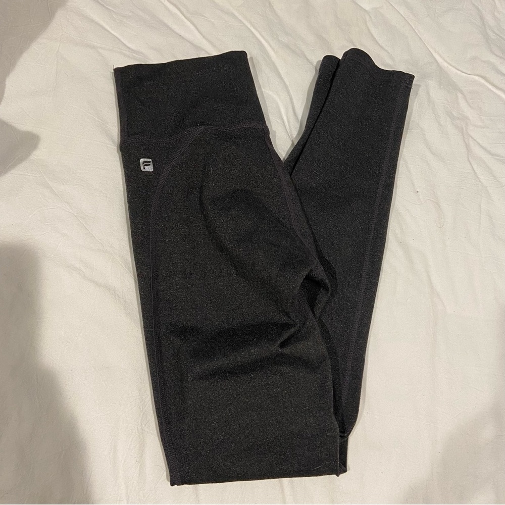 Fabletics Powerhold 7/8 Knit Dark Gray Leggings